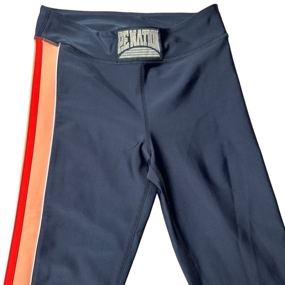 P.E Nation Orange Varsity Racing Stripe Athletic Active Workout Legging XS - Picture 7 of 16